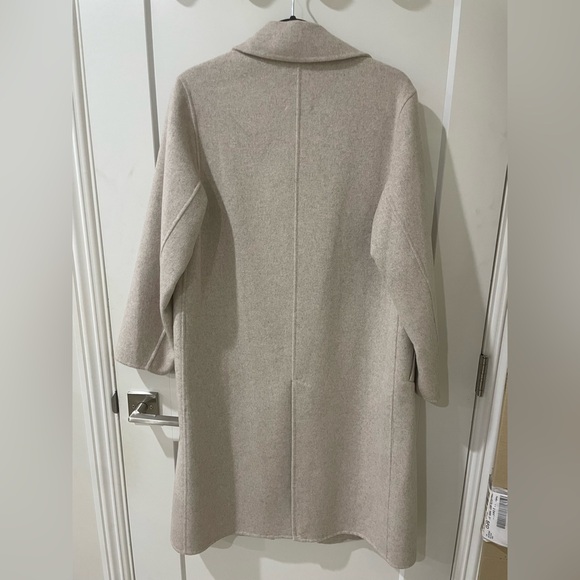 Mango handmade oversized wool coat XXS Light Pastel Grey Ref. 57025138 - Picture 7 of 9